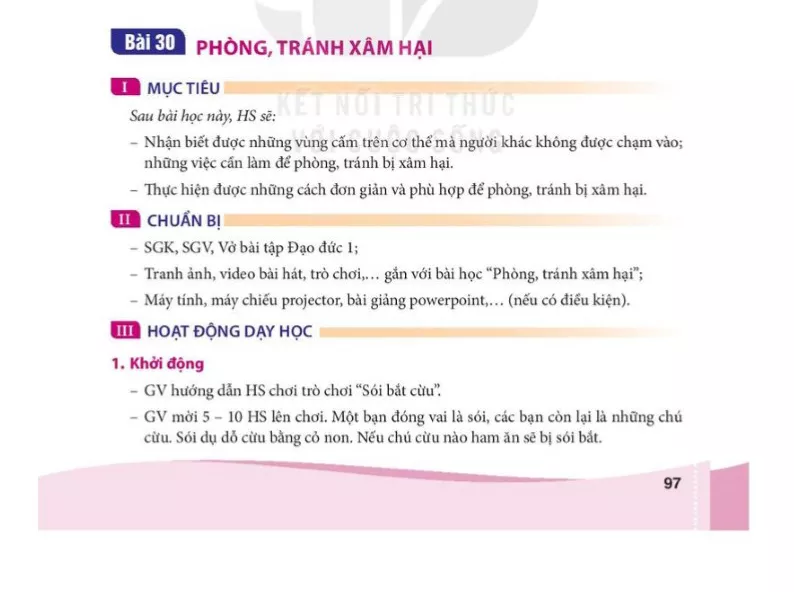 Bài 30: Phòng, tránh xâm hại 