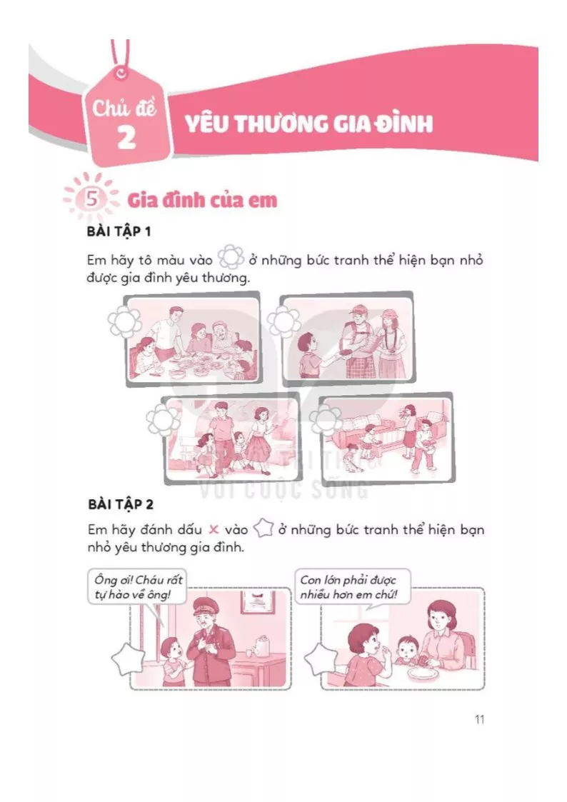 Bài 5: Gia đình của em 