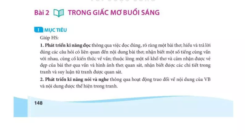 Bài 2: Trong giấc mơ buổi sáng 