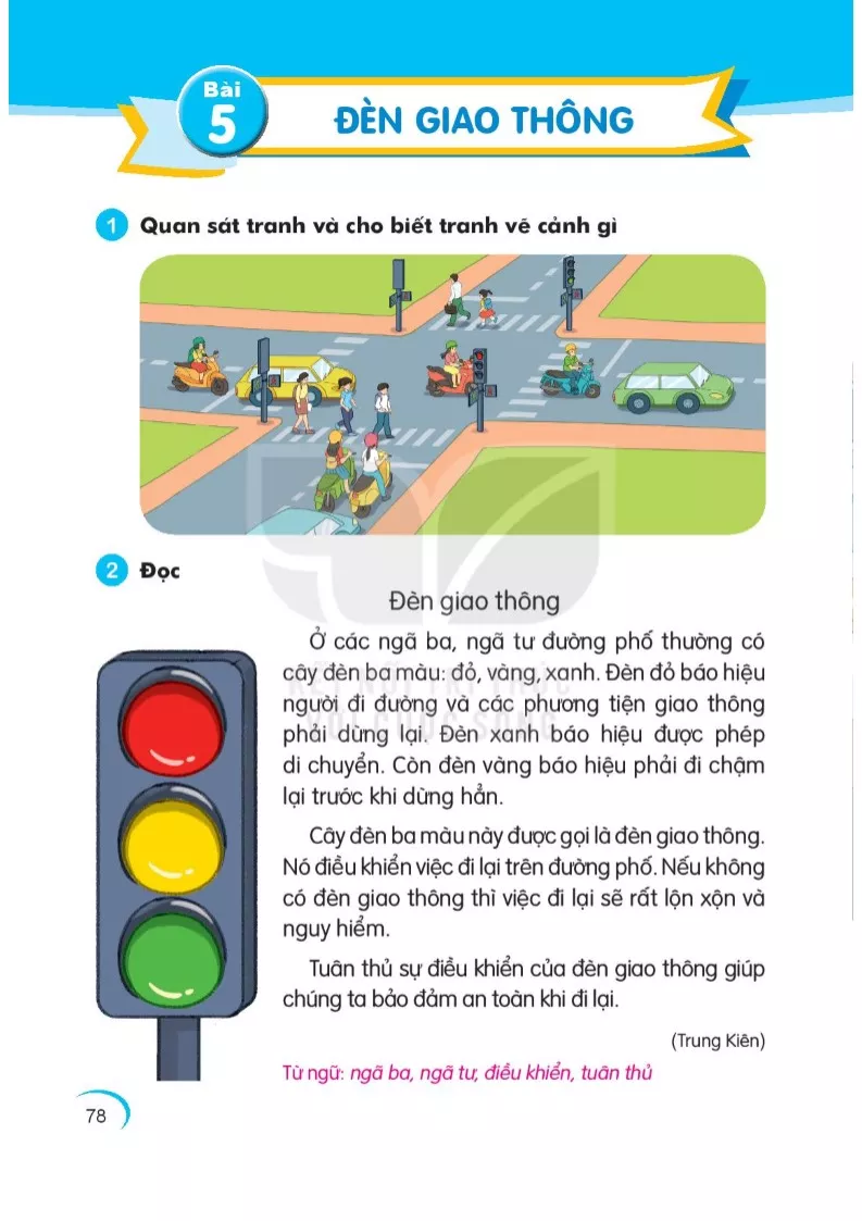 Bài 5: Đèn giao thông