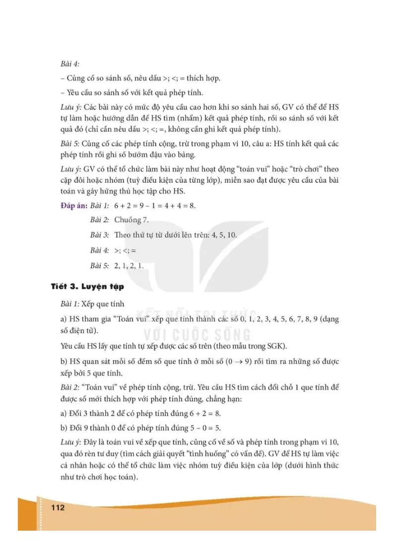 Bài 38. Ôn tập các số và phép tính trong phạm vi 10 (3 tiết) 