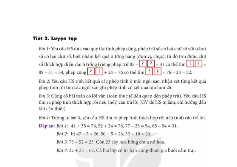 Bài 39. Ôn tập các số và phép tính trong phạm vi 100 (3 tiết) 