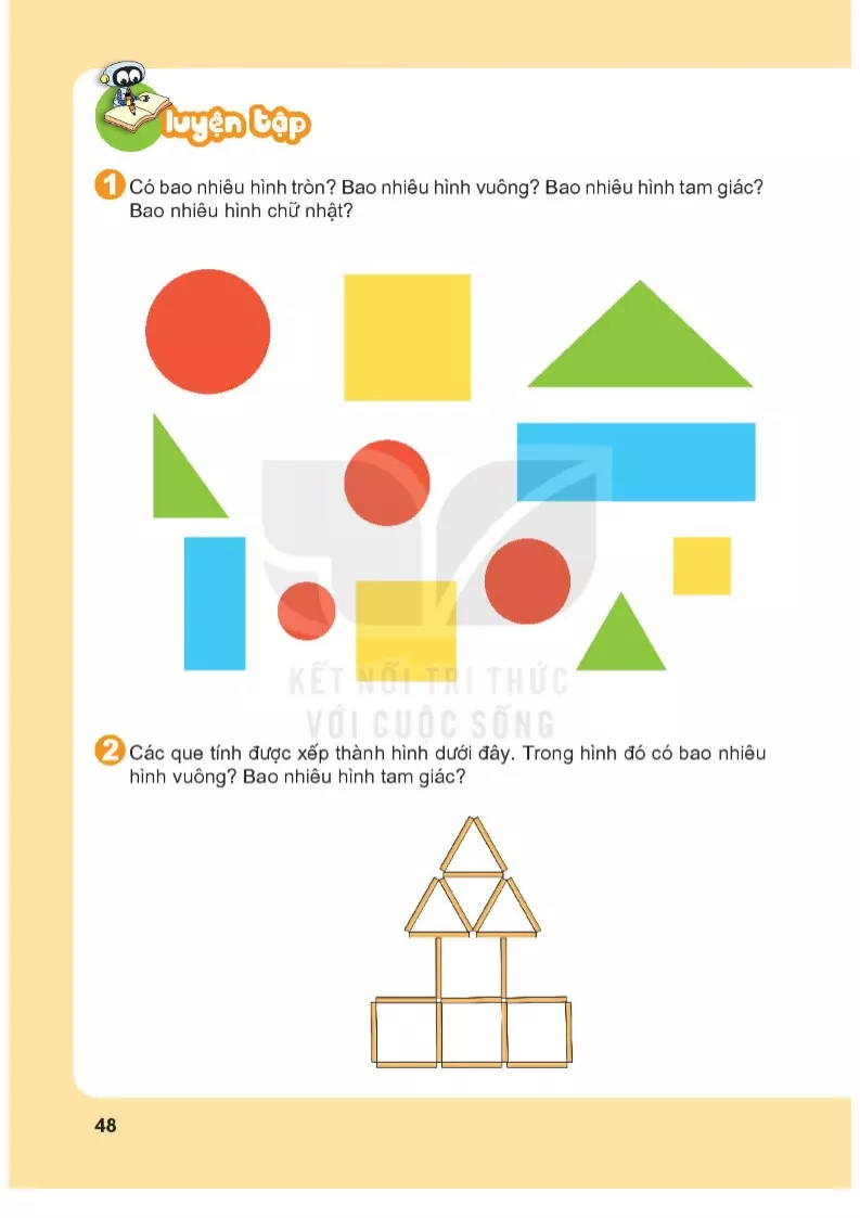 Bài 7. Hình vuông, hình tròn, hình tam giác, hình chữ nhật