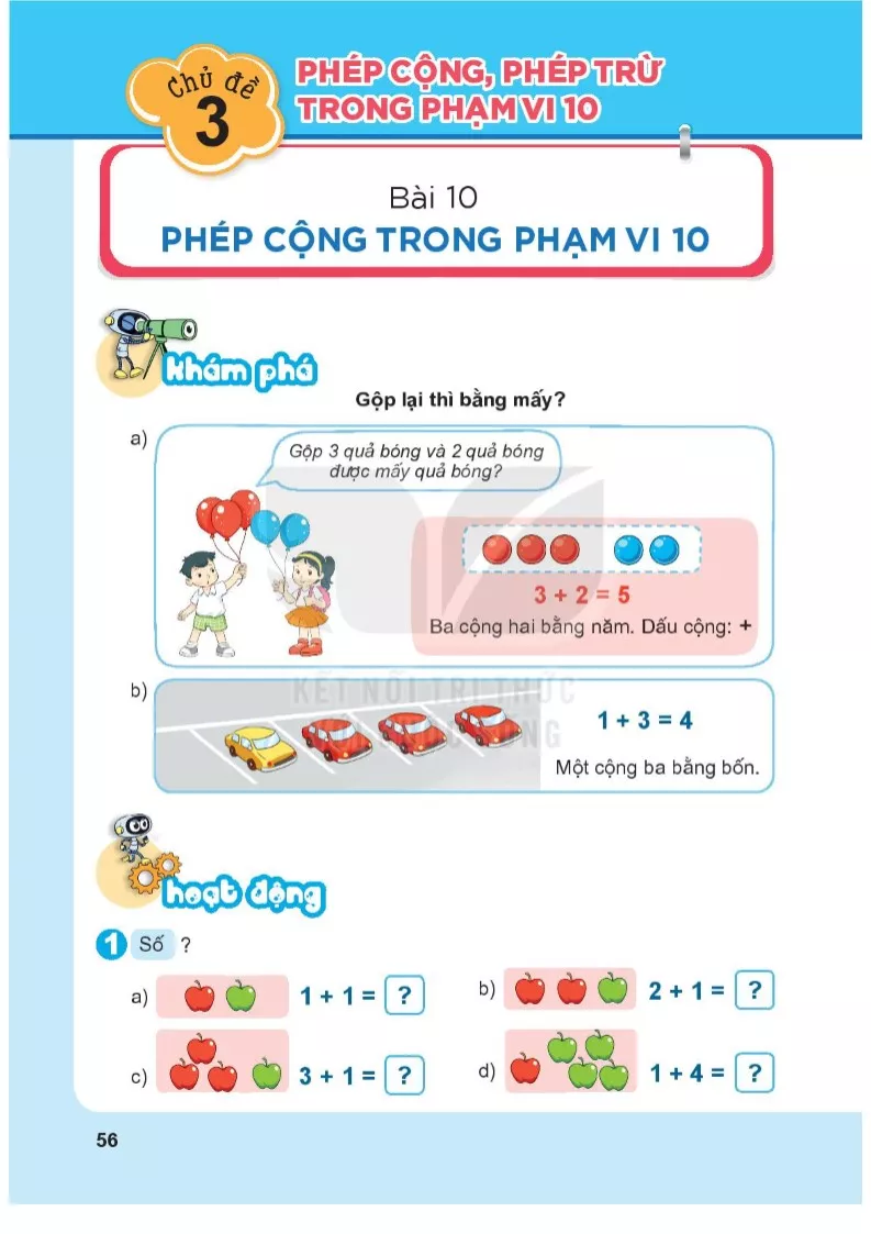 Bài 10. Phép cộng trong phạm vi 10