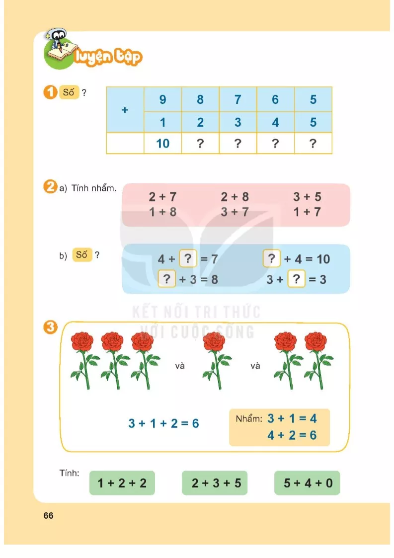 Bài 10. Phép cộng trong phạm vi 10