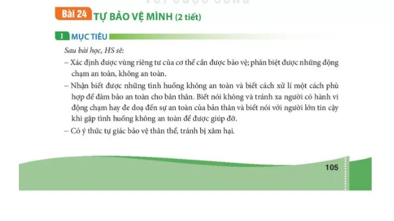 Bài 24: Tự bảo vệ mình 