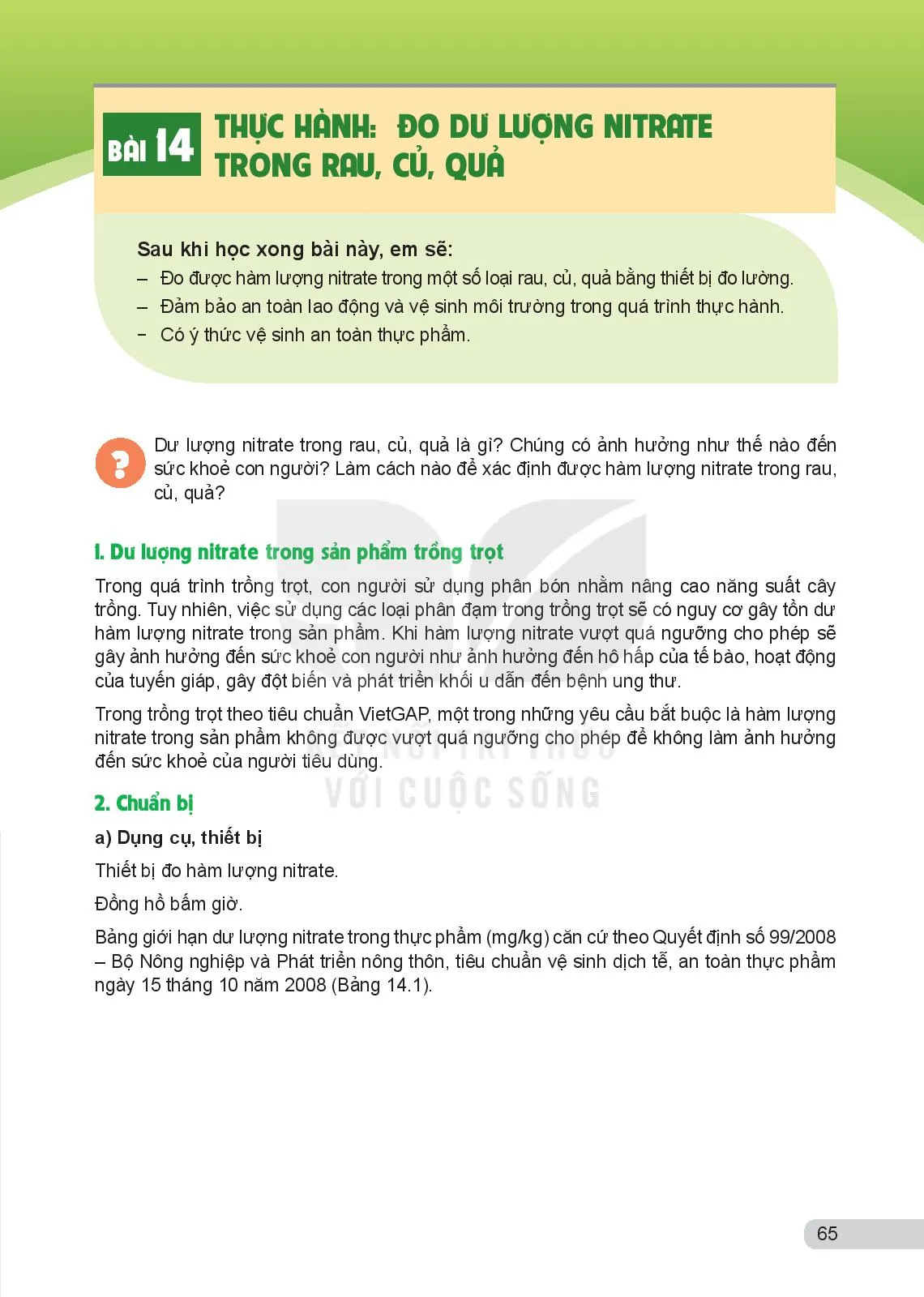 Bài 15. Thực hành: Nhận biết sản phẩm VietGAP trồng trọt qua tem (nhãn)