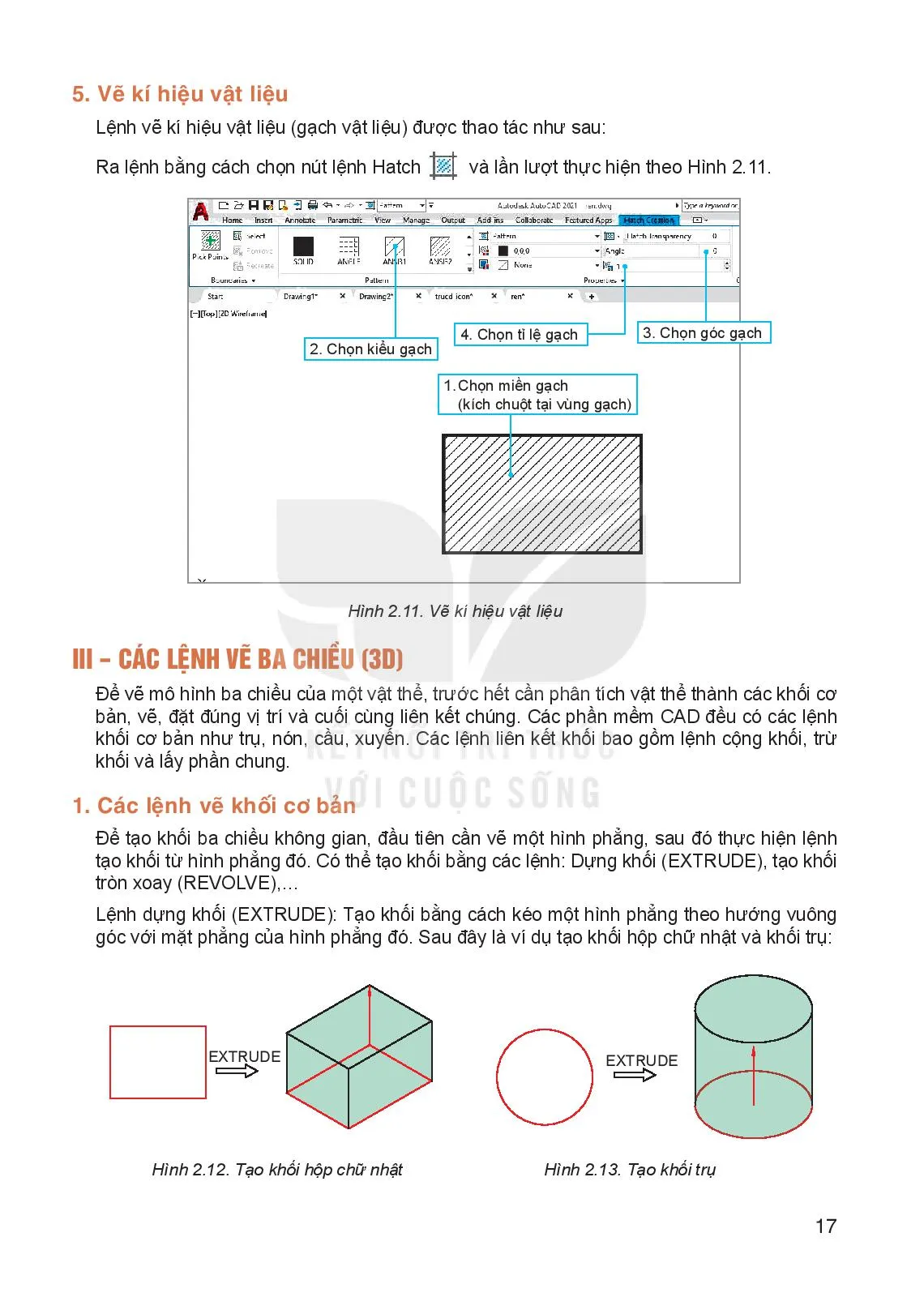 Bài 2. Sử dụng phần mềm CAD để lập bản vẽ kĩ thuật