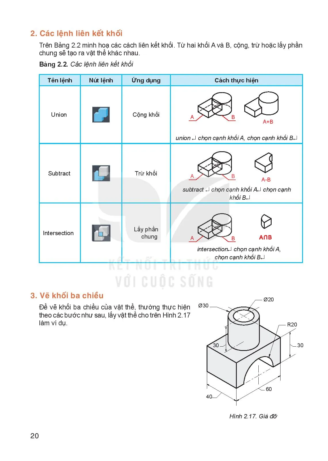 Bài 2. Sử dụng phần mềm CAD để lập bản vẽ kĩ thuật