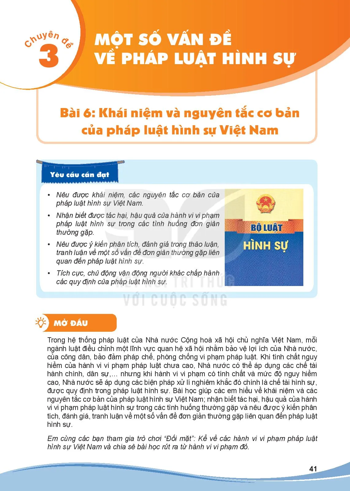 Bài 6: Khái niệm và nguyên tắc cơ bản của pháp luật hình sự Việt Nam