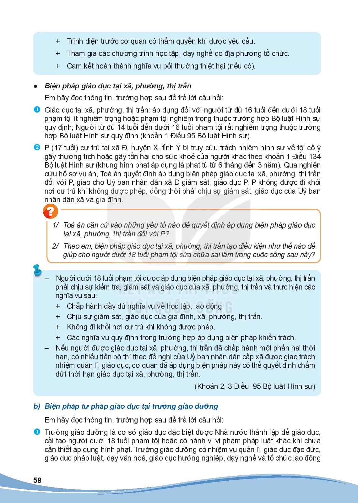 Bài 7: Pháp luật hình sự liên quan đến người chưa thành niên