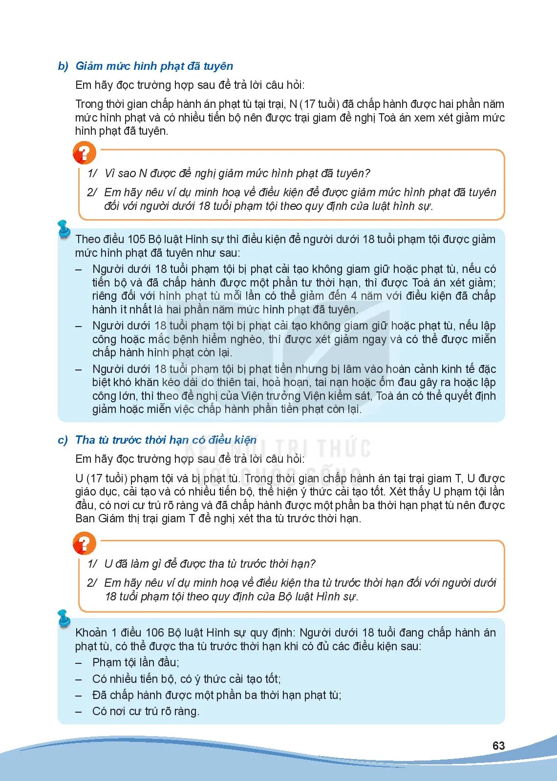 Bài 7: Pháp luật hình sự liên quan đến người chưa thành niên