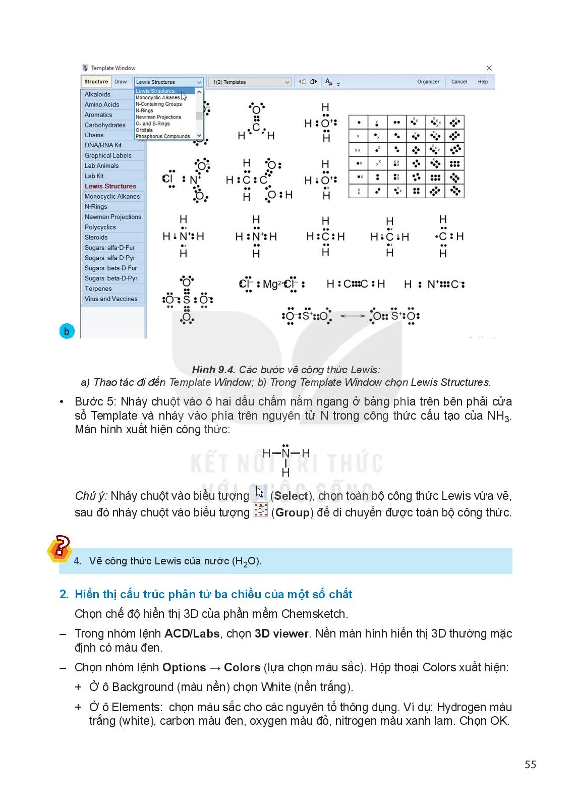 Bài 9 Thực hành vẽ cấu trúc phân tử