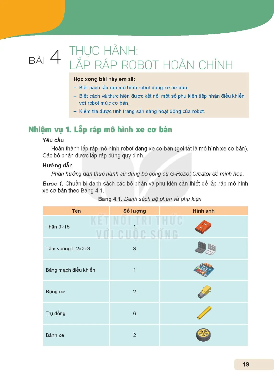 Bài 4. Thực hành: Lắp ráp robot hoàn chỉnh