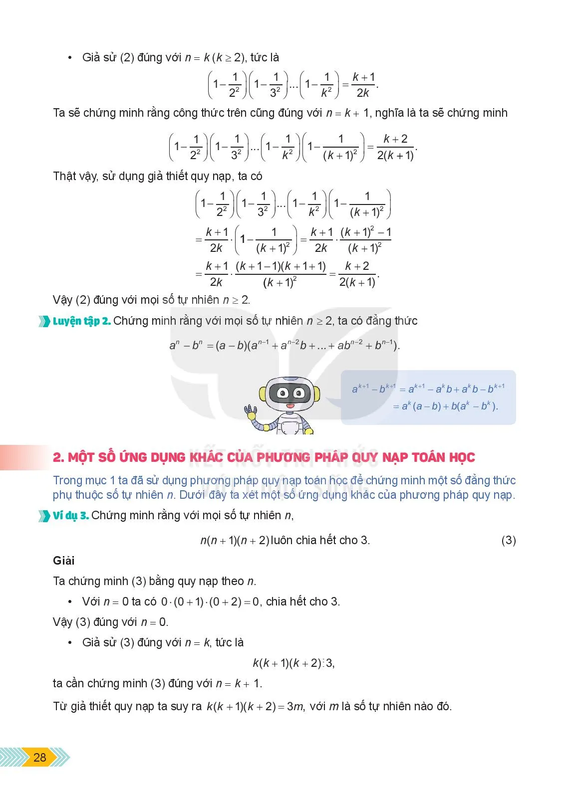 Bài 3. Phương pháp quy nạp toán học