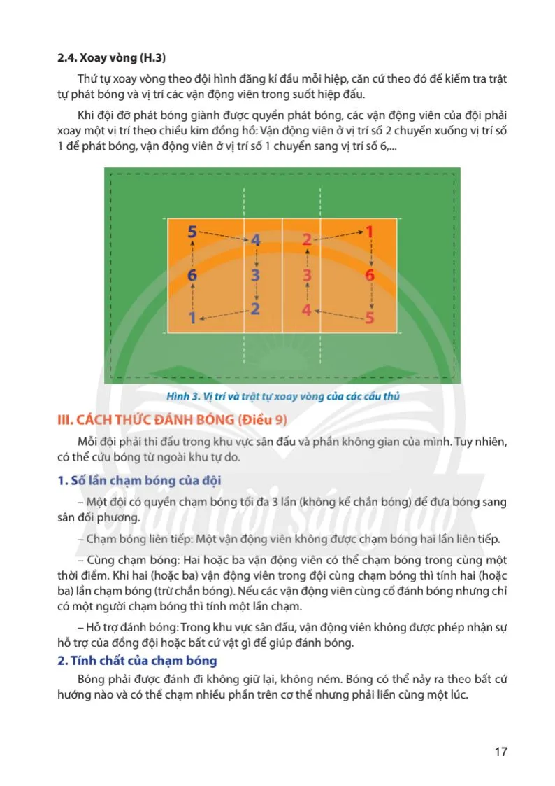 Bài 2. Một số điều luật cơ bản về sân tập, dụng cụ và thi đấu Bóng chuyền.