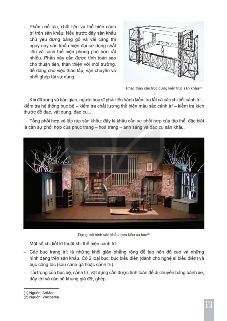 Bài 2. Thiết kế mĩ thuật sân khấu một phân cảnh trong vở kịch