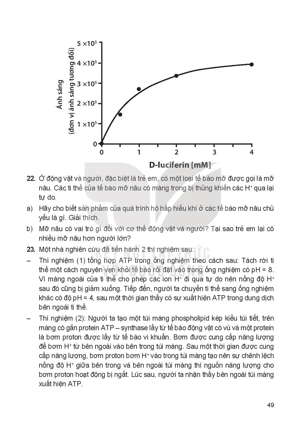 Chương 4. Chuyển hoá năng lượng trong tế bào