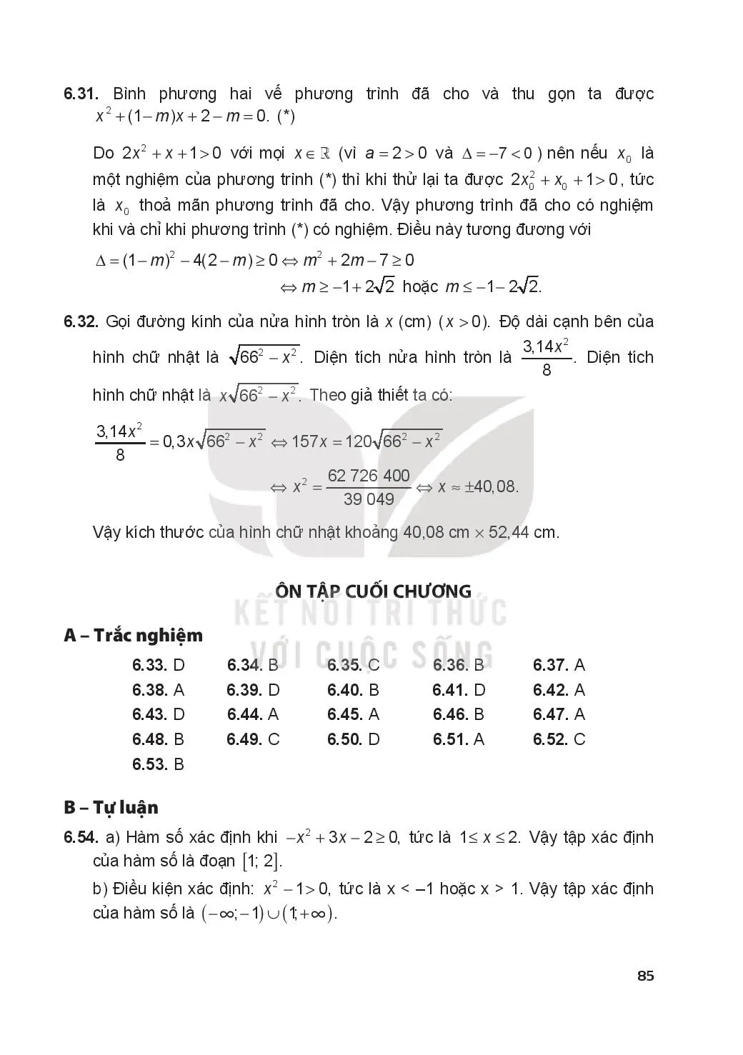 Bài 18. Phương trình quy về phương trình bậc hai