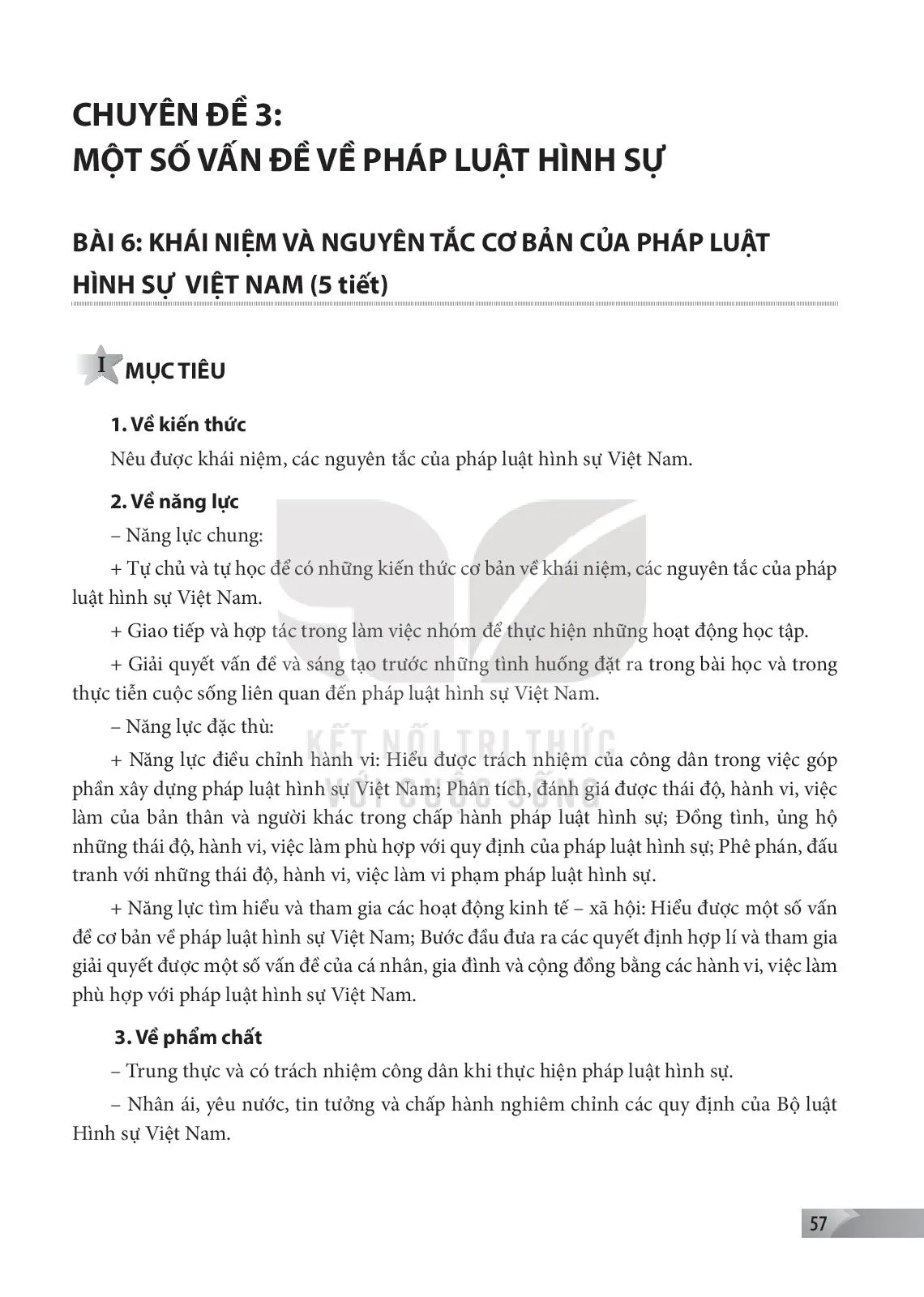 Bài 6: Khái niệm và nguyên tắc cơ bản của pháp luật hình sự Việt Nam . 