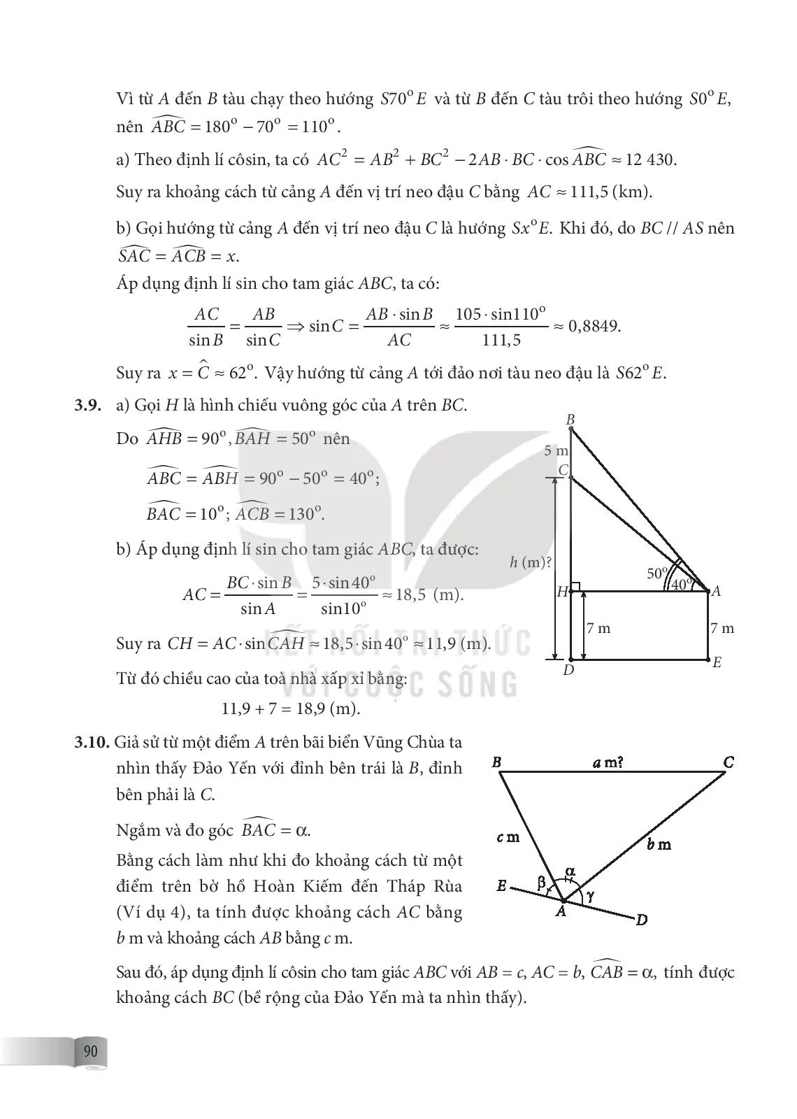 Bài 6. Hệ thức lượng trong tam giác .
