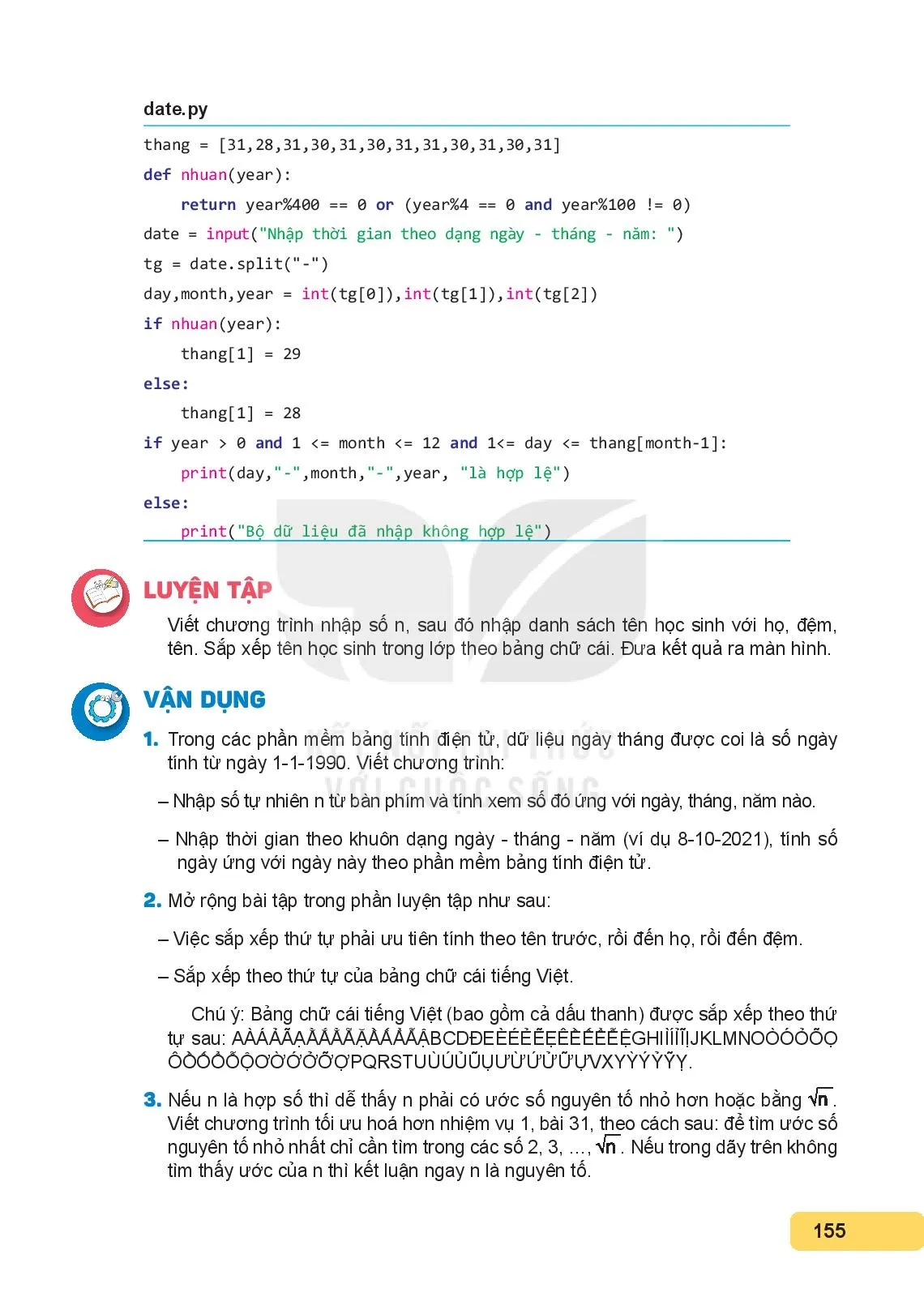 Bài 32. Ôn tập lập trình Python
