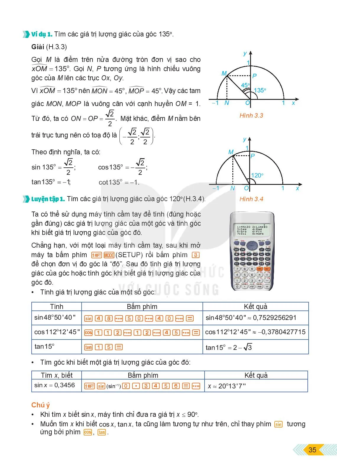 Bài 5. Giá trị lượng giác của một góc từ 0 đến 180