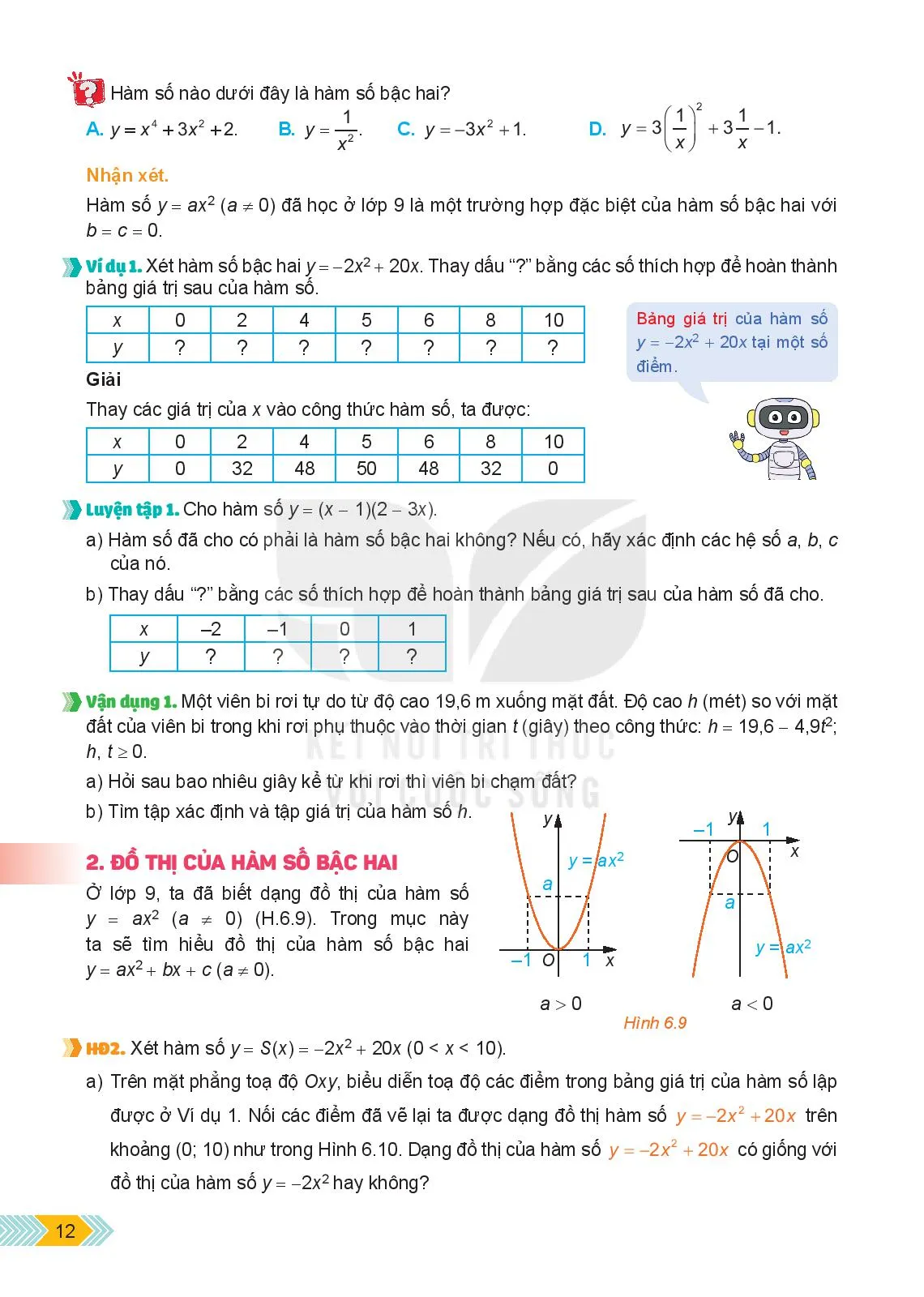 Bài 16. Hàm số bậc hai