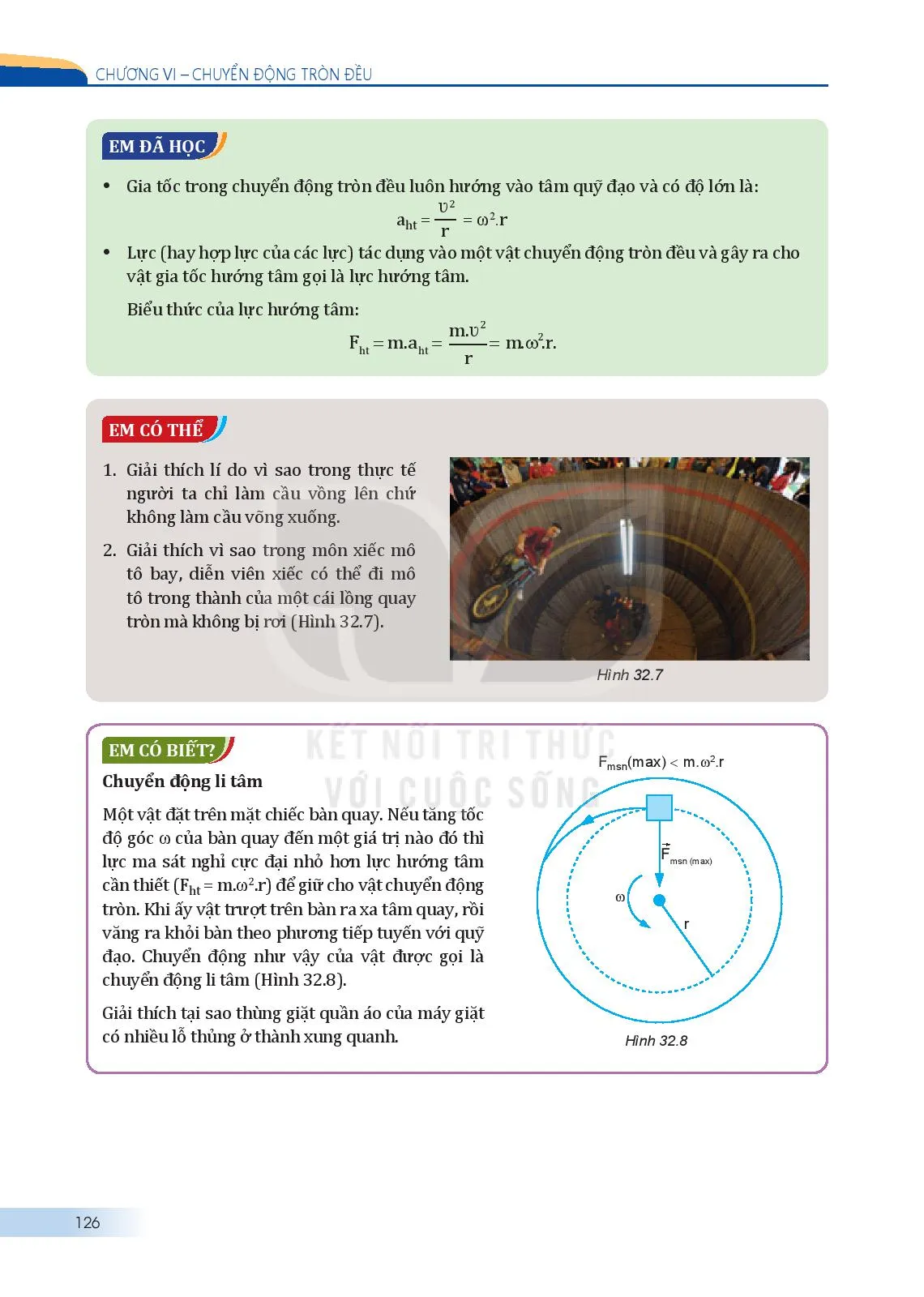 Bài 32. Lực hướng tâm và gia tốc hướng tâm