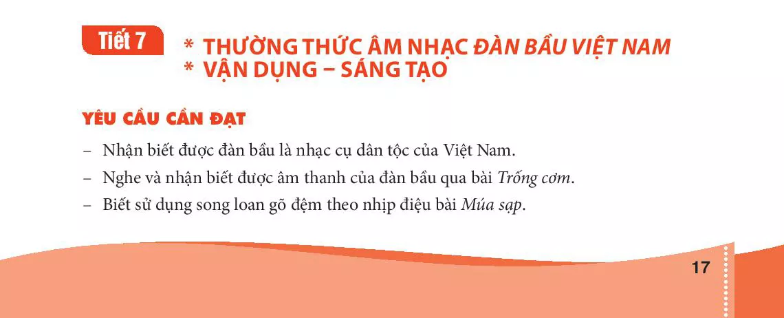 Tiết 7. - Thường thức âm nhạc Đàn bầu Việt Nam