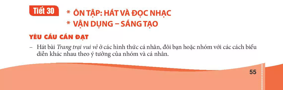 Tiết 30. - Ôn tập: Hát và đọc nhạc