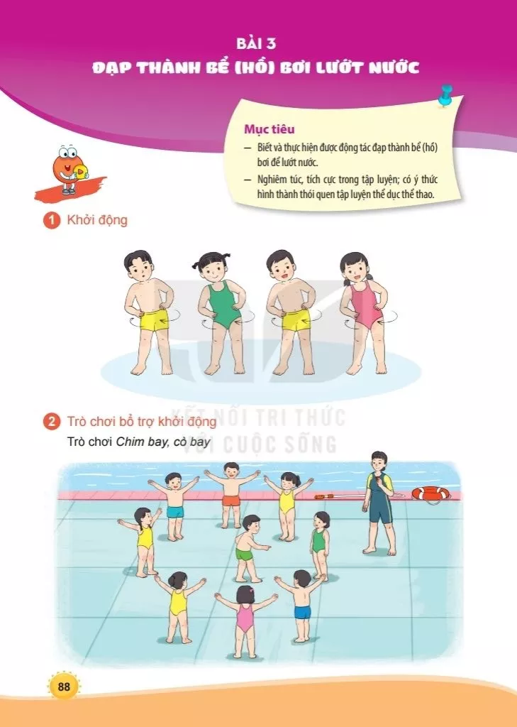 Bài 3. Đạp thành bể (hồ) bơi lướt nước 