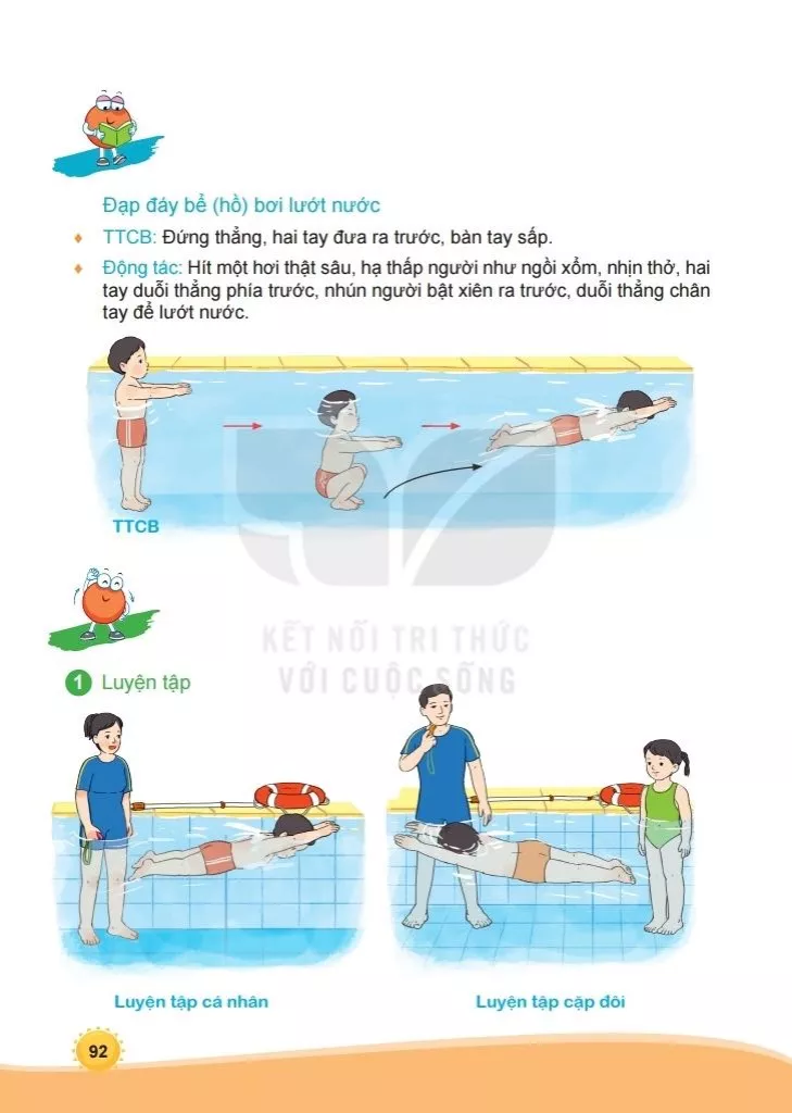 Bài 4. Đạp đáy bể (hồ) bơi lướt nước