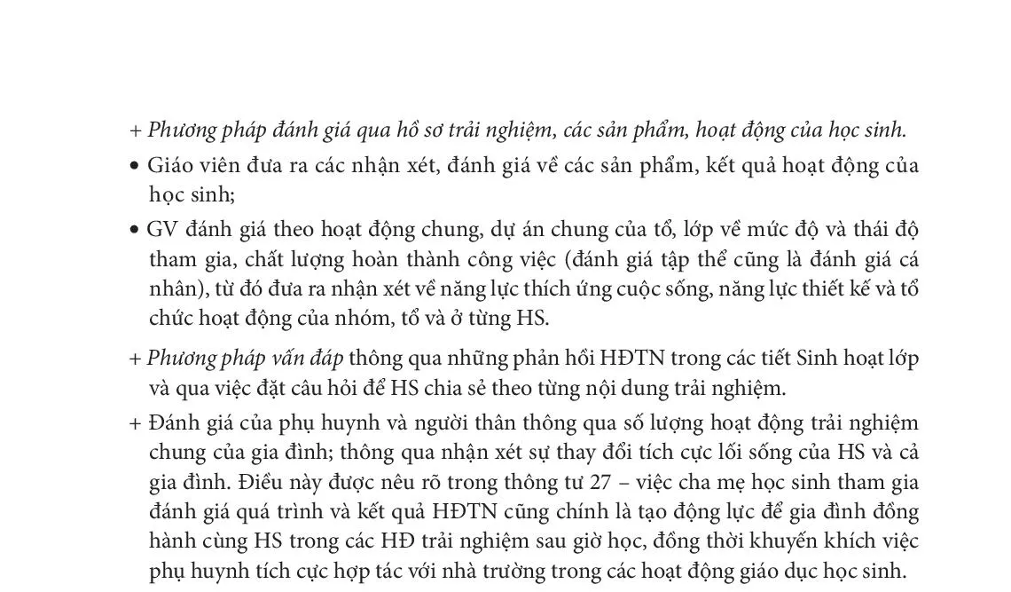 1. Bản chất của việc kiểm tra, đánh giá năng lực và phẩm chất của học sinh thông qua HĐTN 