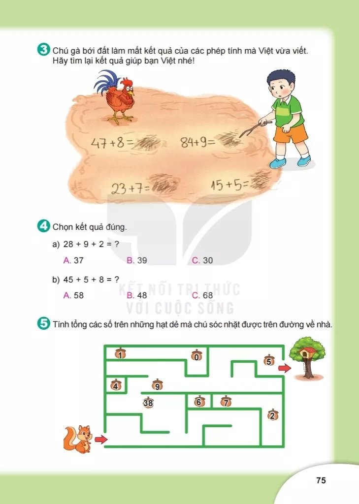 Bài 19. Phép cộng (có nhớ) số có hai chữ số với số có một chữ số 