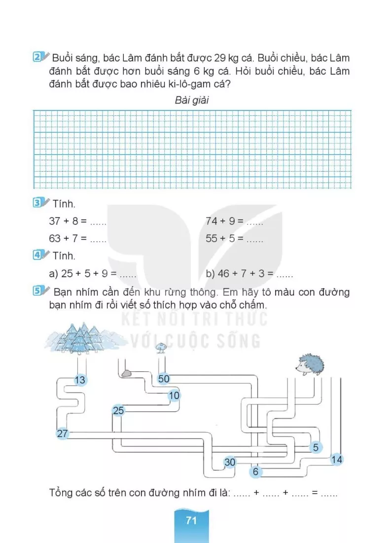 Bài 19. Phép cộng (có nhớ) số có hai chữ số với số có một chữ số 