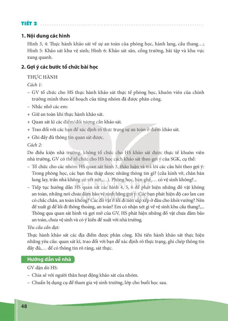Bài 7. Giữ an toàn và vệ sinh ở trường (3 tiết) 