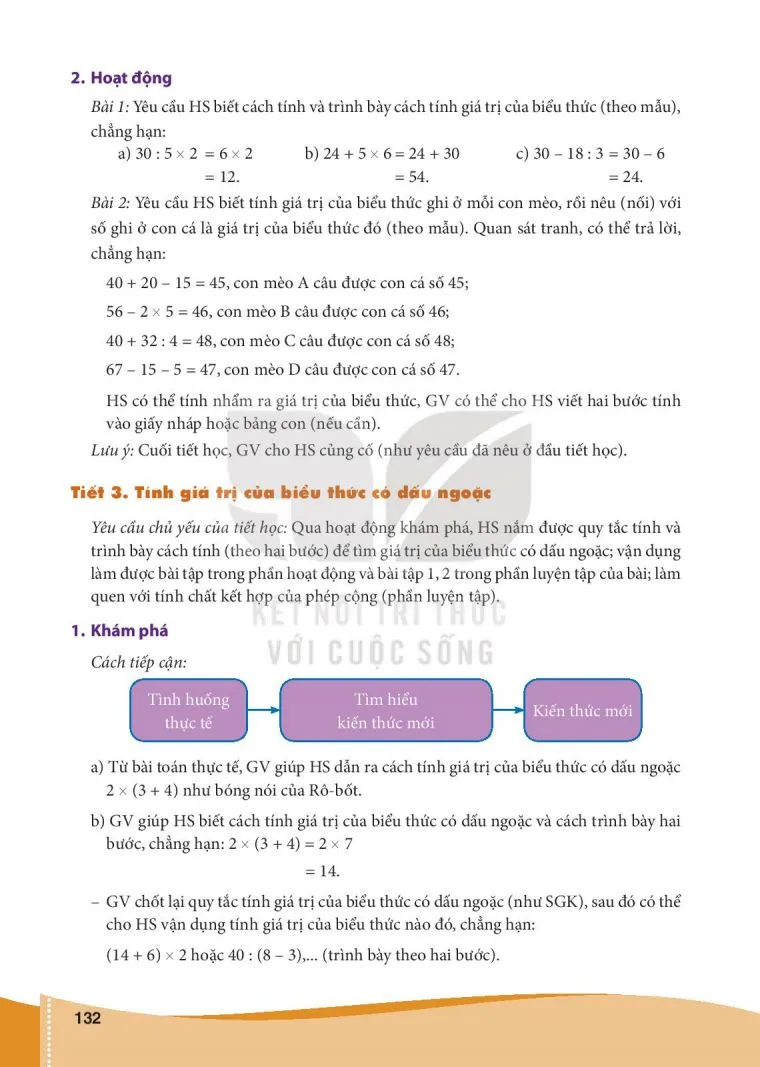 Bài 38. Biểu thức số. Tính giá trị của biểu thức số (4 tiết)