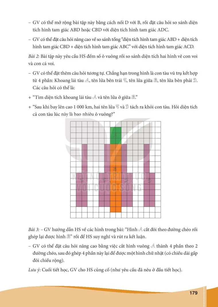 Bài 51. Diện tích của một hình. Xăng-ti-mét vuông (2 tiết).