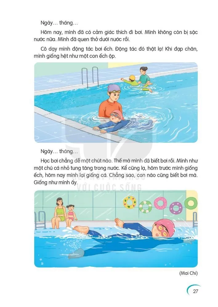 Đọc: Nhật kí tập bơi