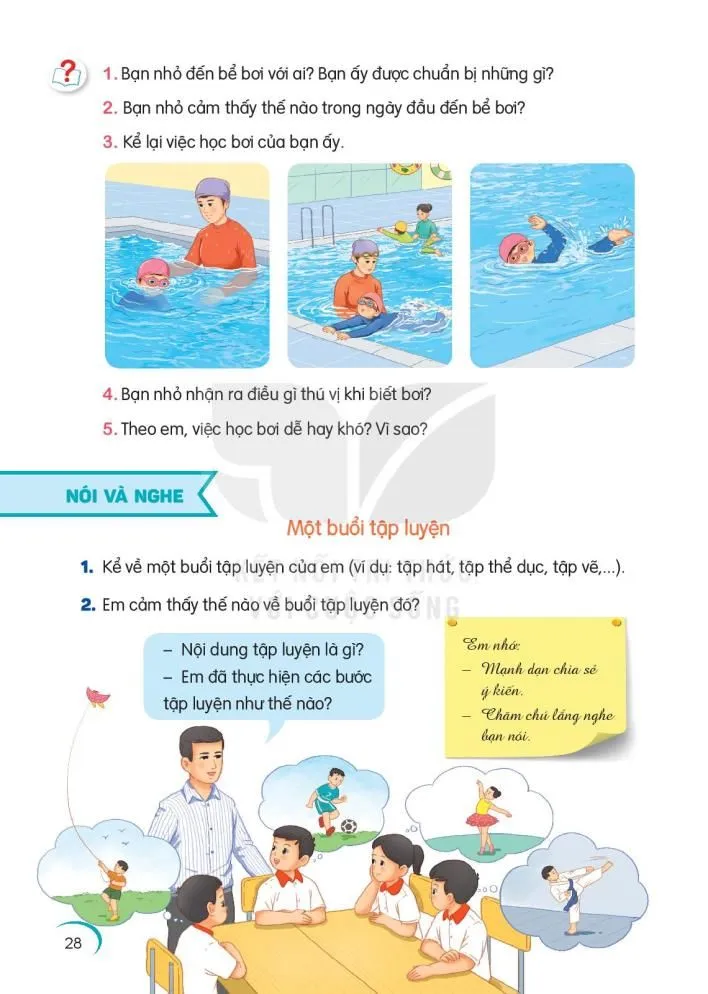 Đọc: Nhật kí tập bơi