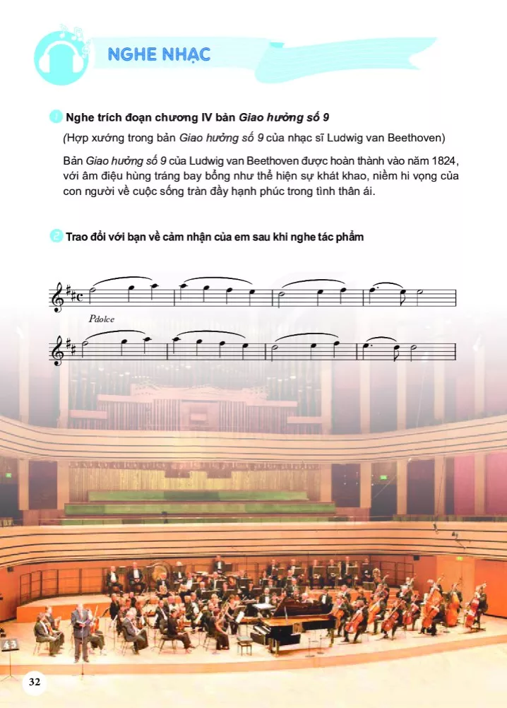 Nghe nhạc: Trích đoạn chương IV bản Giao hưởng số 9 của Ludwig van Beethoven 