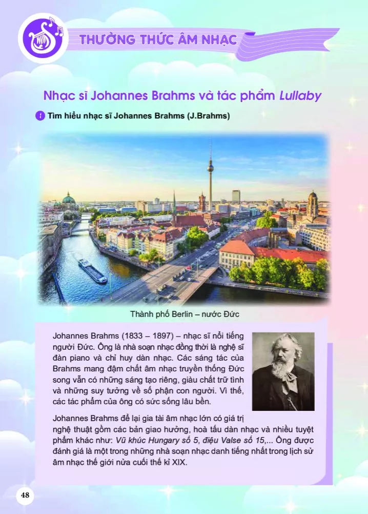 Thường thức âm nhạc: Nhạc sĩ Johannes Brahms và tác phẩm Lullaby 