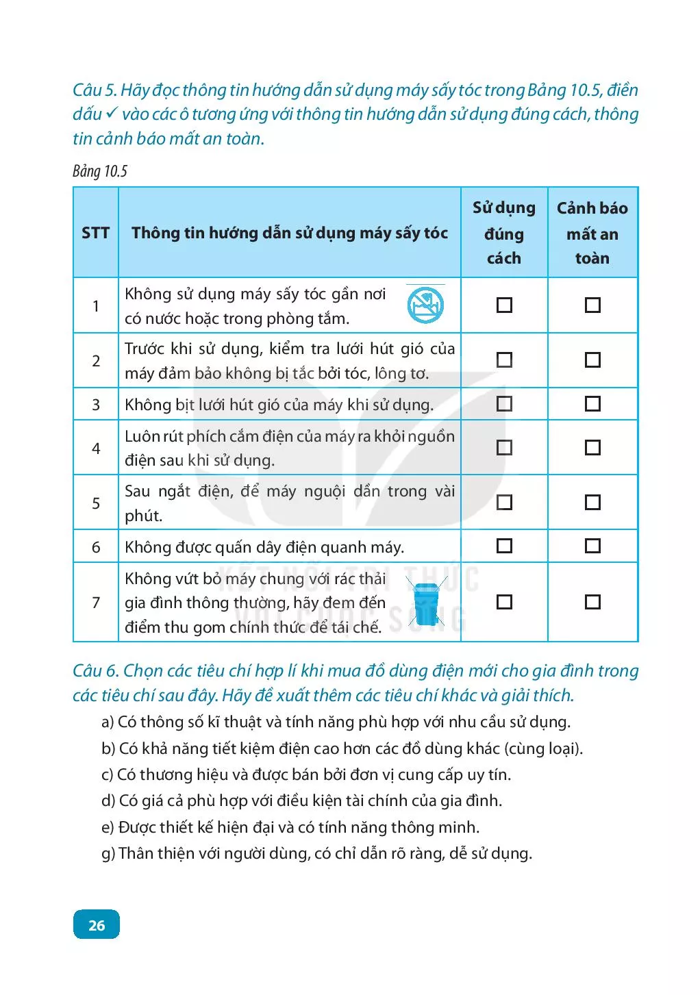 Bài 10. Khái quát về đồ dùng điện trong gia đình 