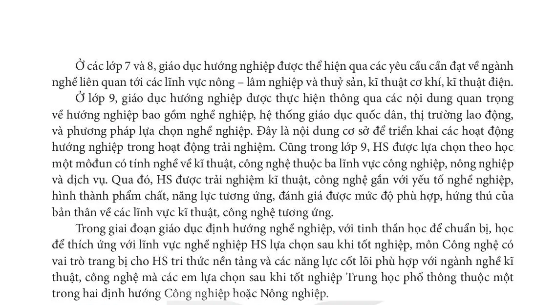 3. Giáo dục STEM và Hướng nghiệp trong Chương trình môn Công nghệ