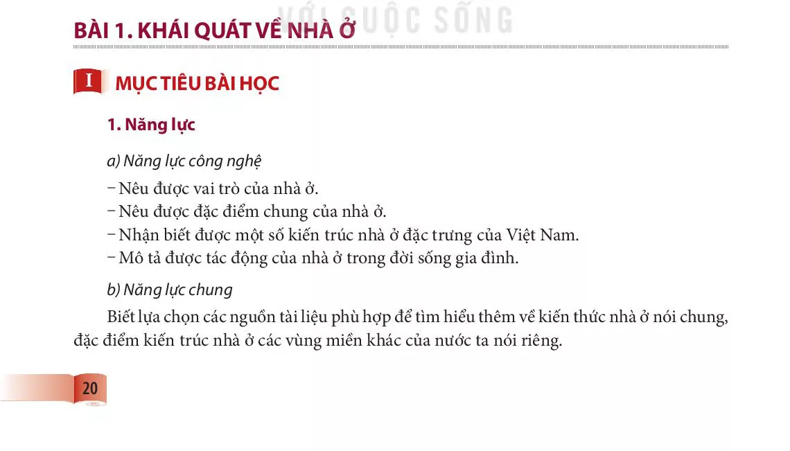 Bài 1. Khái quát về nhà ở 