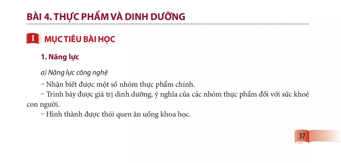 Bài 4. Thực phẩm và dinh dưỡng 