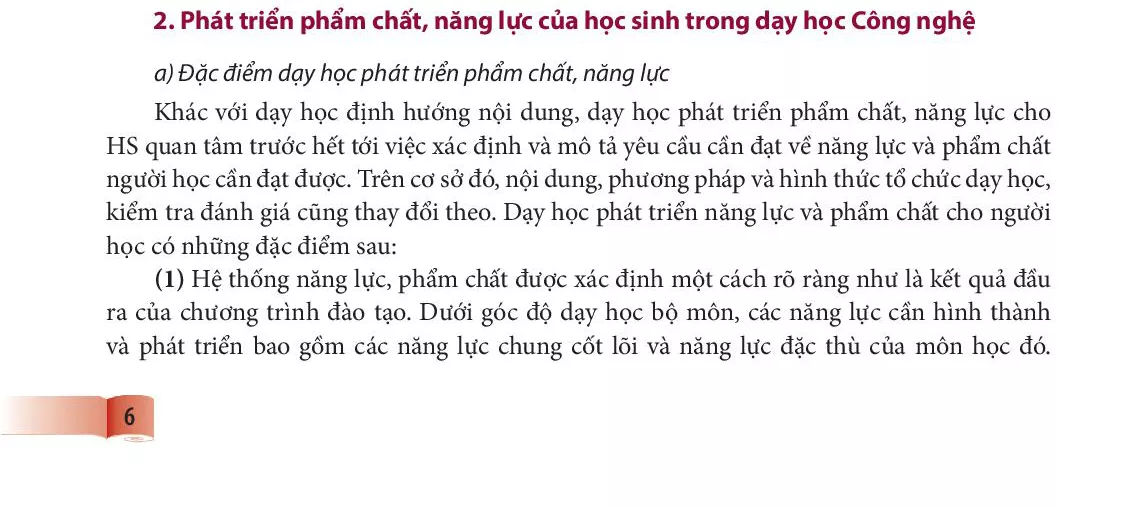 2. Phát triển phẩm chất, năng lực của học sinh trong dạy học Công nghệ 