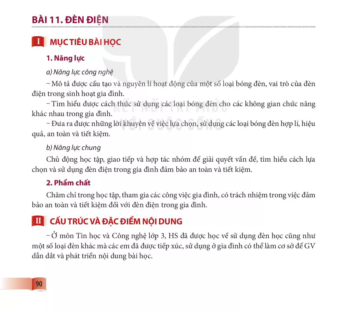 Bài 11. Đèn điện