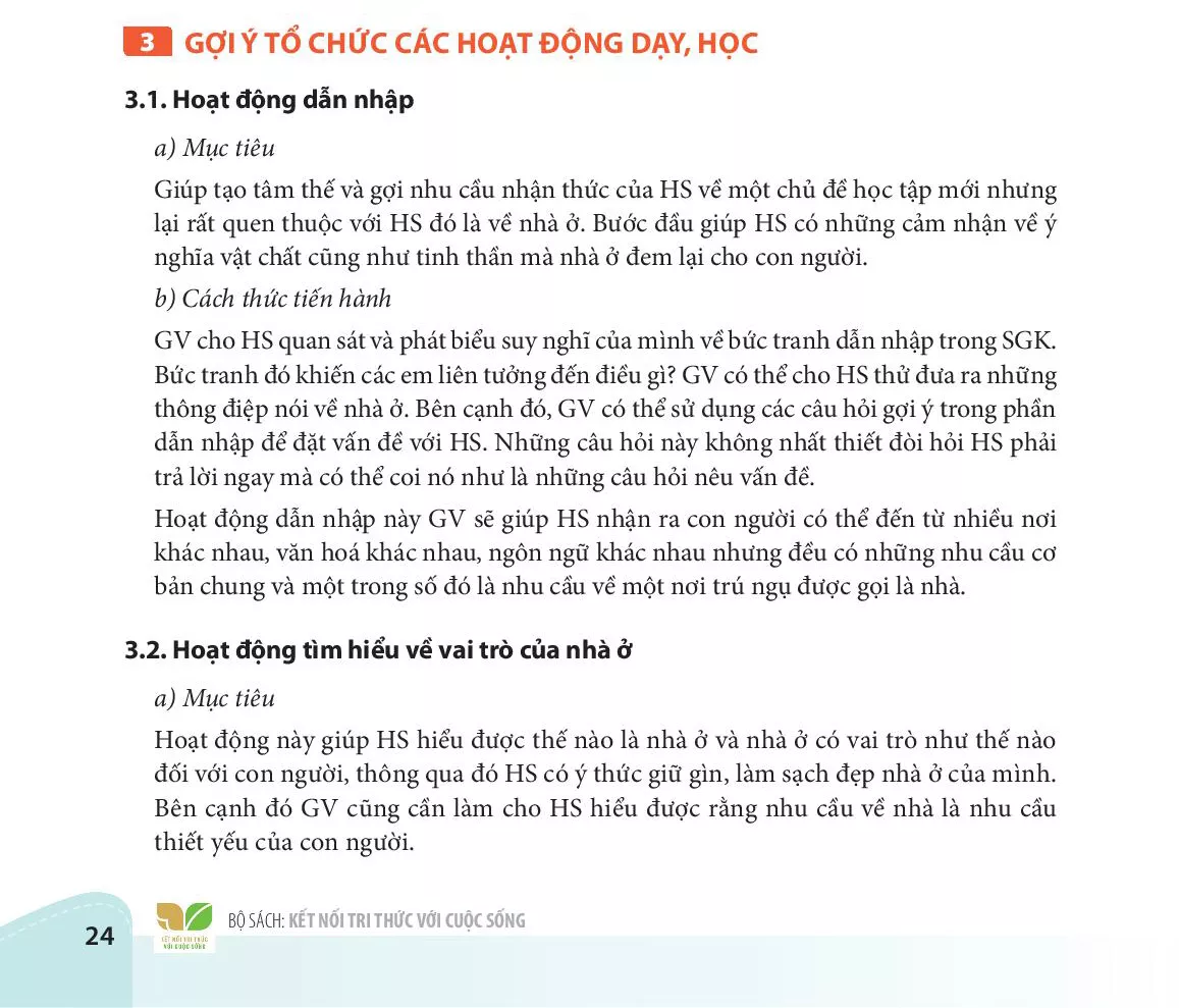 3. GỢI Ý CÁC HOẠT ĐỘNG HỌC TẬP